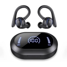 Excellent IPX7 Waterproof Sports Earphones 50Hrs Playback wireless bluetooth Led