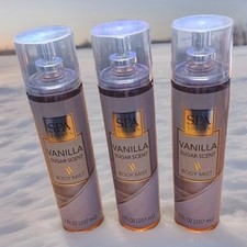 3PK Spa Luxury VANILLA SUGAR Scent Body Mist 7fl Oz/207 mL NEW