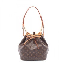 LOUIS VUITTON Petit Noe Shoulder drawstring Bag M42226 Monogram leather Brown