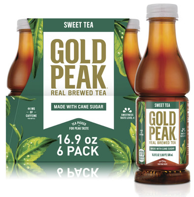 Gold Peak Iced Tea, Sweet Tea Bottles, 16.9 fl oz, 6 pack