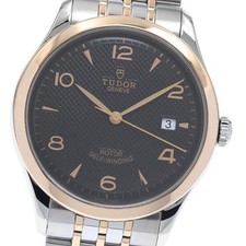 TUDOR 1926 91551 40mm SS/PG Black Dial Automatic Date Watch #C194 7