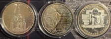3 Silver Coins - 1.084 oz. ASW Total - Germany 10 Mark -1993, 1995, 2001 - UNC