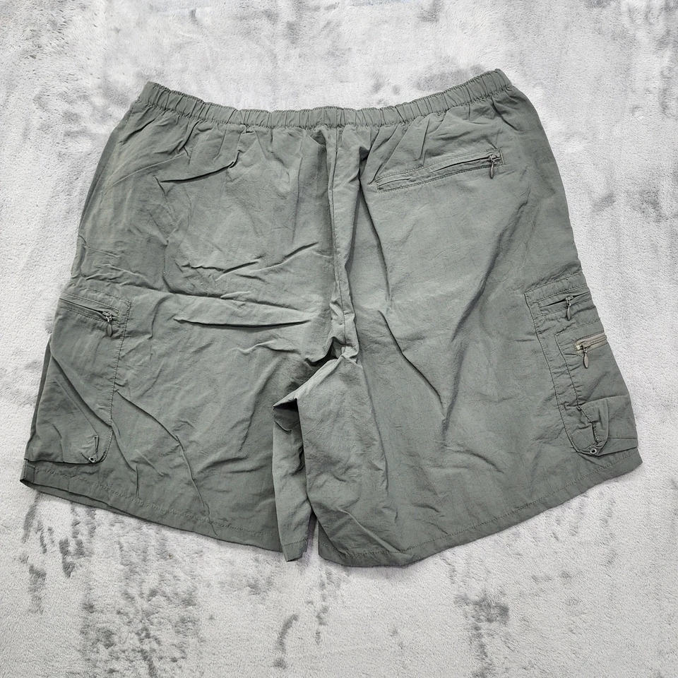 Pantalones Cortos Columbia De Colección Para Hombre XL Gris Forrado con Cinturón Carga Pesca Caza Aire Libre Foto 3 de 4