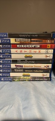 Sony PlayStation 4 PS4 Console w/ Controller, Cables & 10 Games (Crash/Spyro)