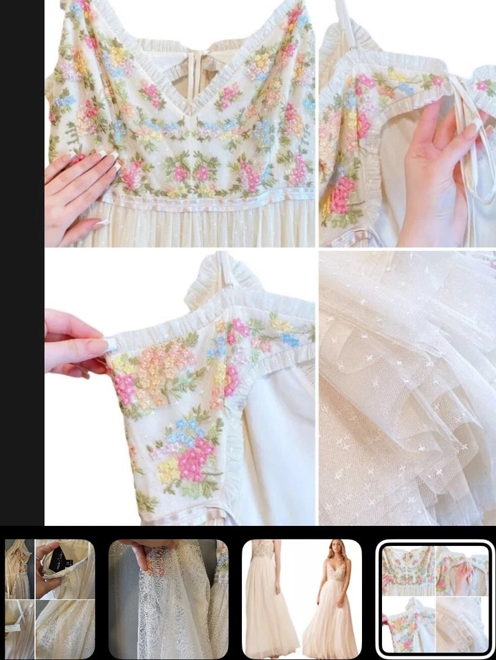 Anthropologie Wedding Dress - Image 2 of 4