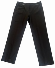 New 99 Talbots Signature Black Pants 12 Stretch Straight Leg Pockets NWT