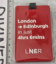 LNER Trains Luggage Bag Tag Train Edinburgh Rail London North Eastern Railway