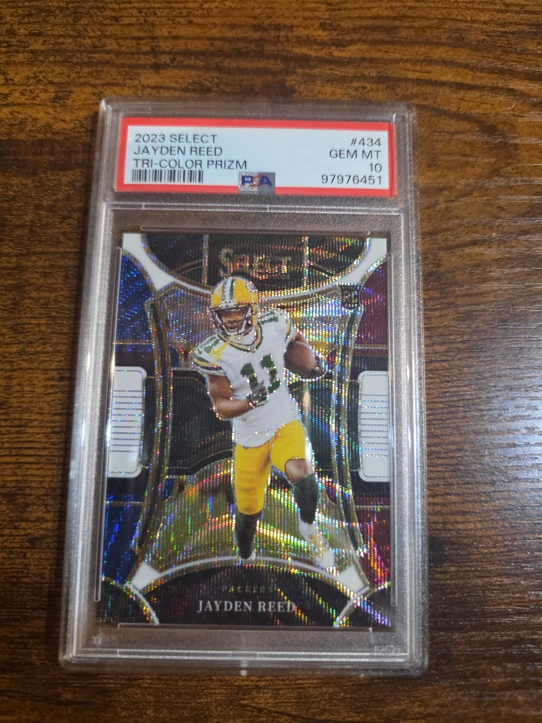 2023 Panini Select - Suite Level Jayden Reed #434 Tri-Color Prizm /149 (RC)