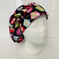 surgical/medical cap, bouffant with cord lock - Cute Owls