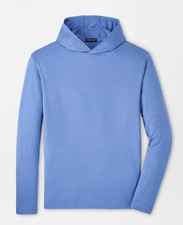 Peter Millar Brook Blue Excursionist Flex Hoodie MF24XK77 Sweatshirt NWT S
