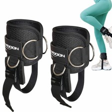 Adjustable Neoprene Ankle Straps for Cable Machines - Enhance Glute Workouts