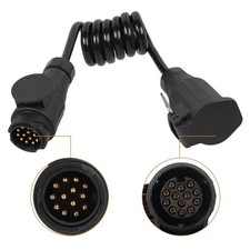 Anhänger Verlängerungskabel 13-polig 1 Meter Spiralkabel Verlängerung PKW KFZ