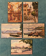 Rare Stehli-Edition Swiss Art Postcards in Great Unused Condition