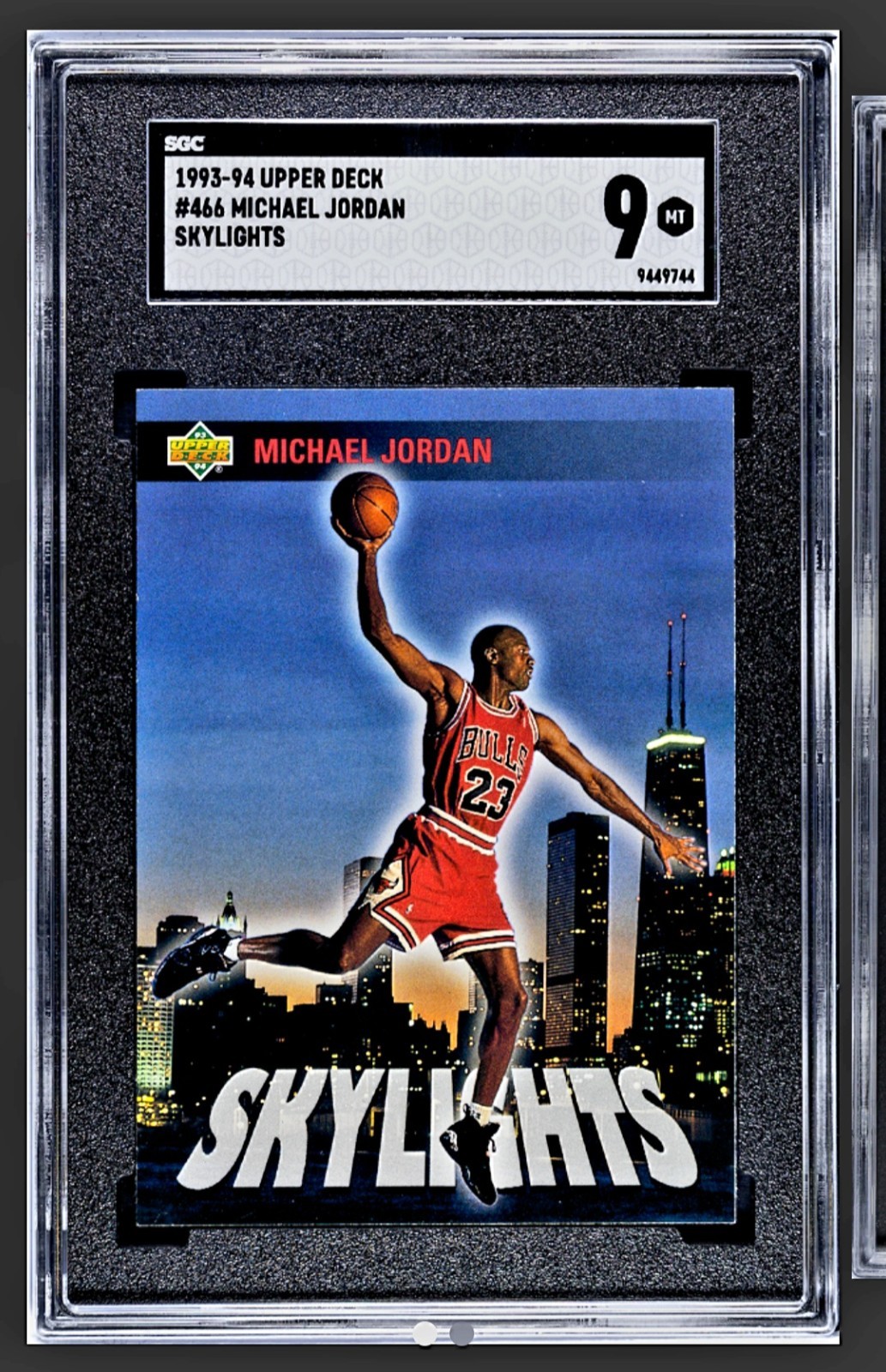 1993-94 Upper Deck #466- Michael Jordan Skylights Insert SGC 9! BULLS