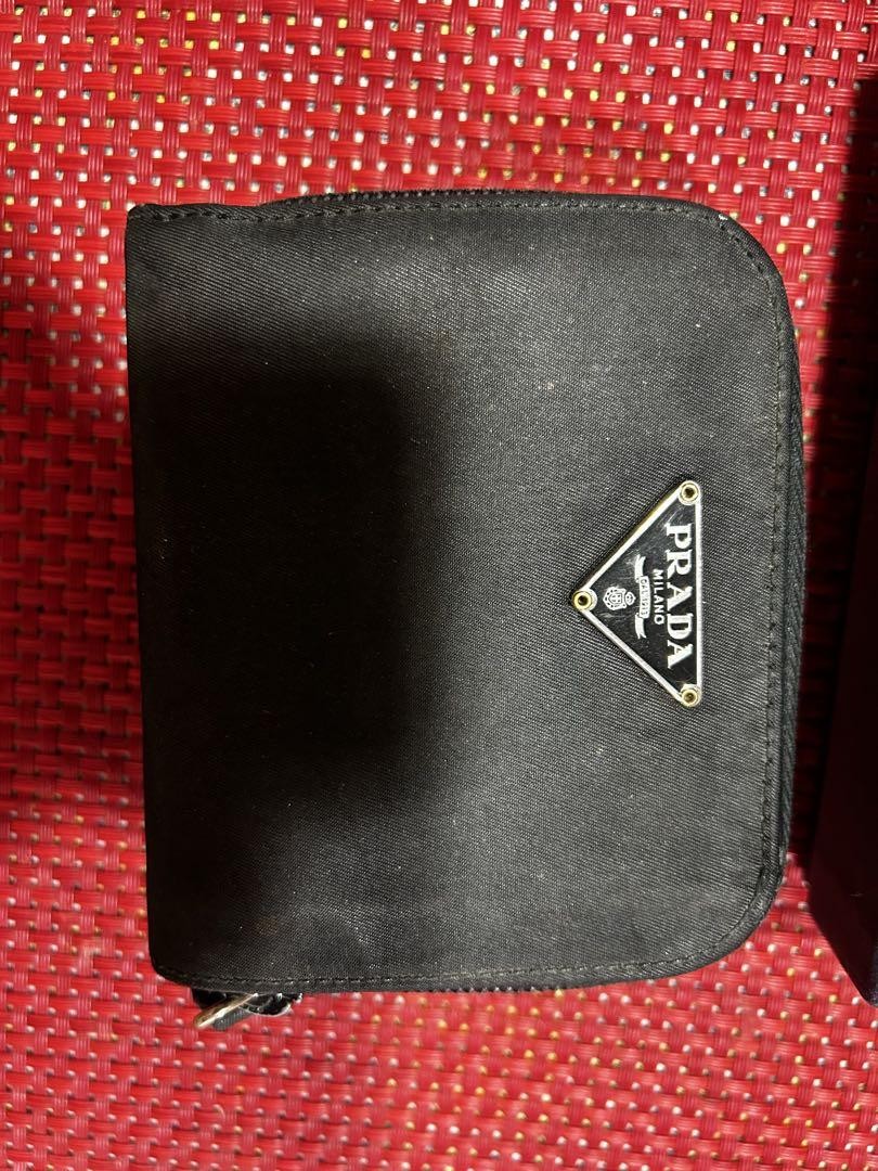 PRADA Black Bi-fold Wallet Includes Original Box