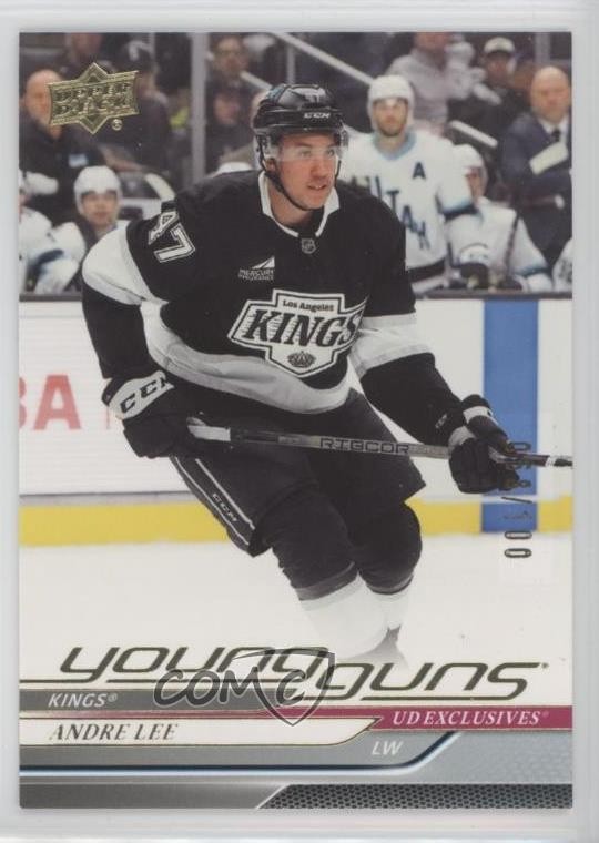 2024-25 Upper Deck Series 2 Young Guns Exclusives 58/100 Andre Lee #482 0he