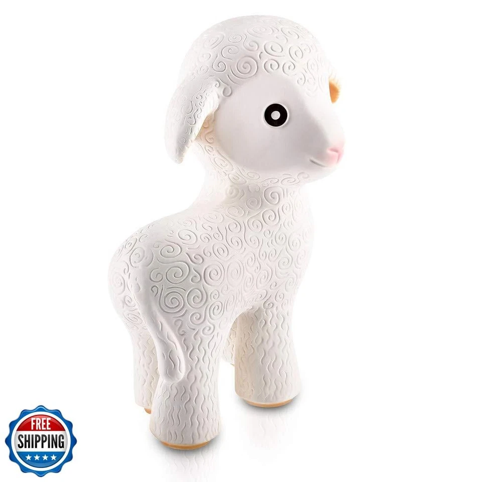 Juguete para dentición de goma natural pura CaaOcho - Mordedor Mia The Lamb para bebé Foto 4 de 4