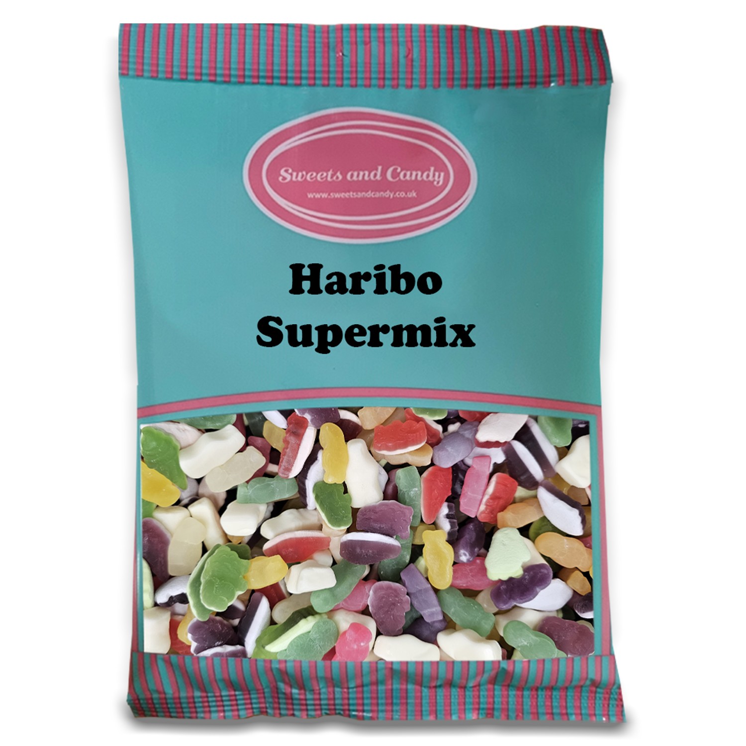 Haribo Supermix 1Kg - Fruity Haribo Jelly Sweets and Milk Gums - Bulk 1 Kilo Bag