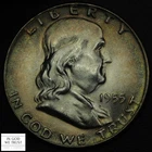 1955 BUGS BUNNY FS-401 Franklin Half Dollar 50C (MS CH BU - GORGEOUS TONING!!!)