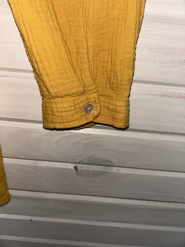 Tunica cotone camicia garza Jodi giallo senape Dintorni morbidi taglia PLUS 2X usata in ottime condizioni - Foto 4 di 9