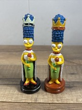 Los Simpson 3D Ajedrez Marge Queen Pieza de Repuesto Vestido Verde 2002 Lote de 2