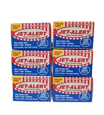 6 Pack Jet Alert 100MG Each Caffeine Tablet 120 Count Each