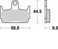 BremsbeläGe Hinten Braking 774SM1 FüR Sym Jet 50 Sr Sportx Bj. 2006-2015