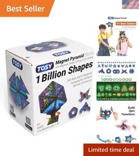 Magnet Pyramid Stone - 1 Billion Shapes 243 Magnets, Ideal STEM Puzzle Toy