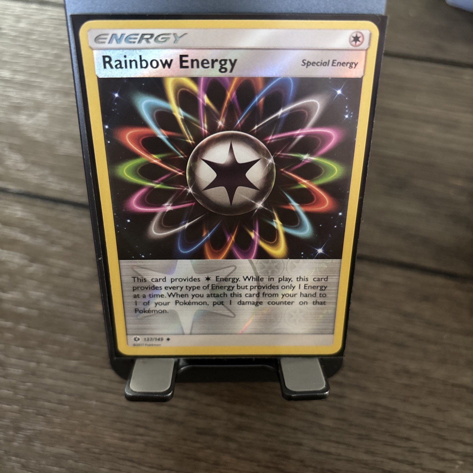Pokemon Rainbow Energy 137/149 Sun Moon Base Set Reverse Holo Uncommon