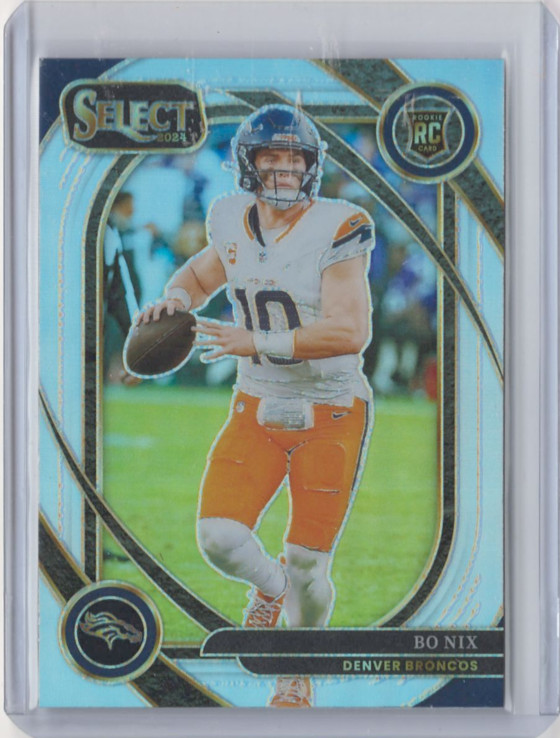 2024 Panini Select - Club Level Bo Nix #221 Silver Prizm (RC)