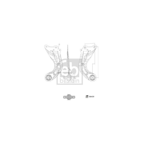 febi Bilstein Lenker, RadaufhäNgung 186459 FüR Mazda, Hinterachse Links-image