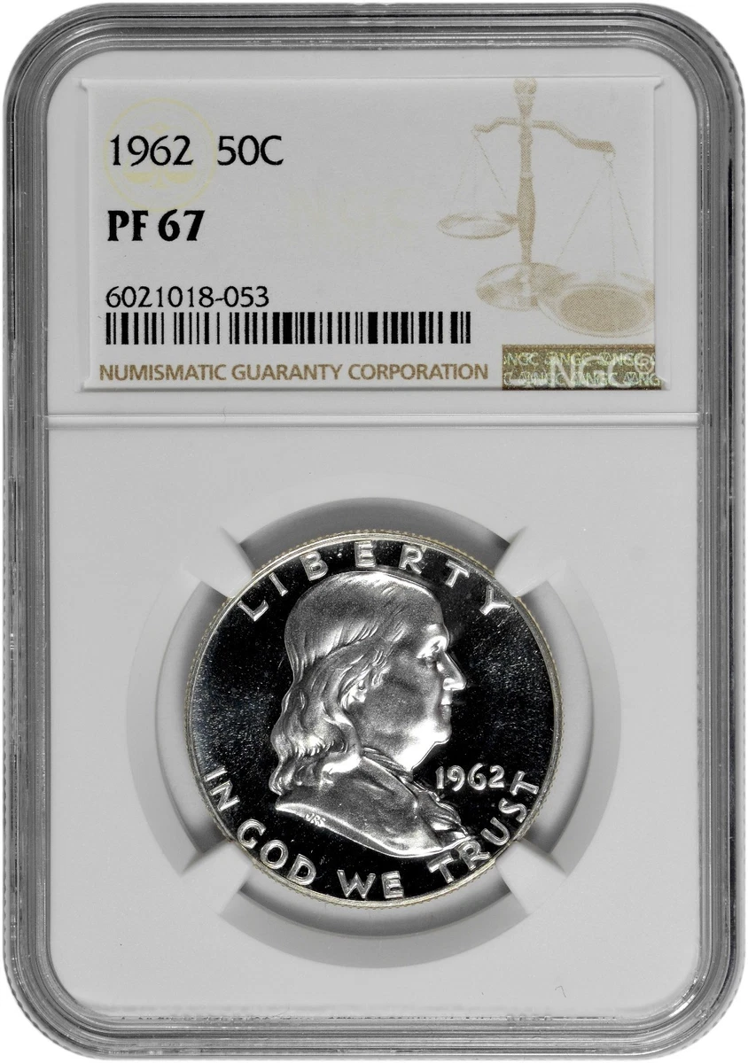 Proof PR 67 Graded 1962 Franklin Half Dollars (1948-1963) for sale