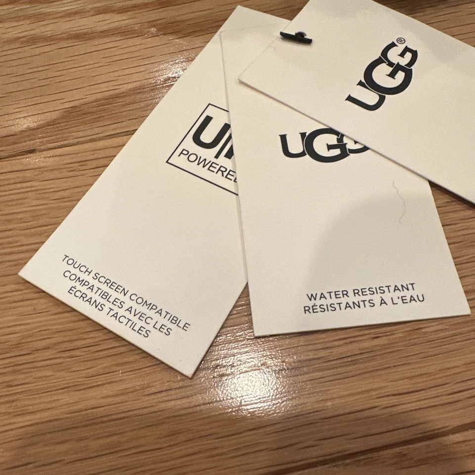 NWT UGG Women’s Water Resistant Touch Screen Gloves, Black, Size Small - Image 4 of 4