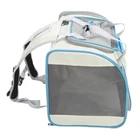 Pet Carrier Mesh Pet Carrier Backpack Cat Carrier Dog Carrier For S White And Bl