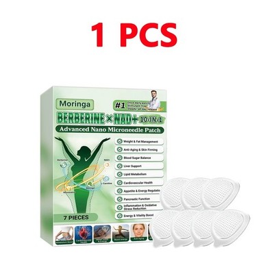 50% OFF Moringa Berberine x NAD+ 10-in-1 Advanced Nano Microneedle