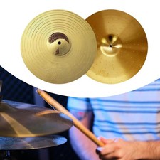 2x Crash Cymbal Practice Cymbal Performance Alloy Beginner Drummers Drum Player