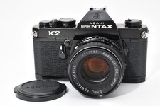Pentax K2 35mm Film Camera Black  SMC Pentax 55mm f/1.8 Excellent Condition