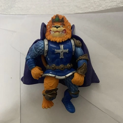 Vintage TMNT King Lionheart Figure w/ Cape Robe Teenage Mutant Ninja Turtles
