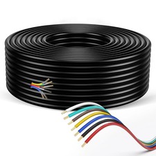 7 Way Trailer Wire – Heavy Duty 14 Gauge 7 Pin Trailer Wiring Harness Kit with C