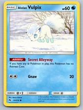 2018 POKEMON ALOLAN VULPIX LOST THUNDER 53/214 C NM A64432 FREE S&H
