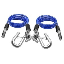 60" Heavy-Duty Trailer Safety CablesTrailer Safety Chains with Hooks, 60IN