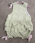 The Bailey Boys Girls Size 24 Months Butterfly striped Romper bows ruffles — photo 7