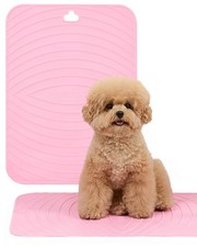 Premium Non-Slip Dog Bath Mat with Drying Hooks, 15.8 x 21.7 in