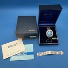 Vtg Seiko 7009-5008 17 Jewels Deep Blue Dial with Box Working Condition