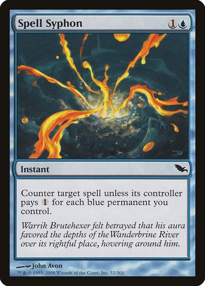 Shadowmoor Spell Syphon MTG Magic the Gathering NM