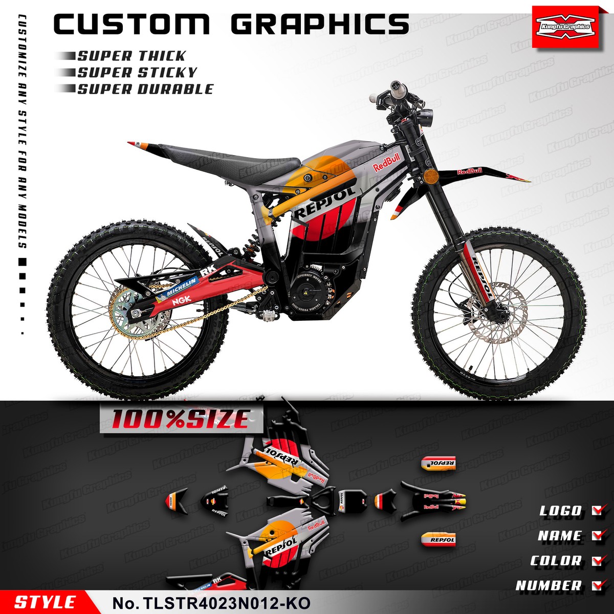 ダリア Full Graphics Sticker Kit for TALARIA Sting R MX L1E SX3