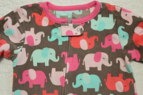 NEW GIRLS CARTERS FLEECE FOOTED PAJAMA SLEEPER NWT VARIOUS STYLES & SIZES  - Bild 17 von 33