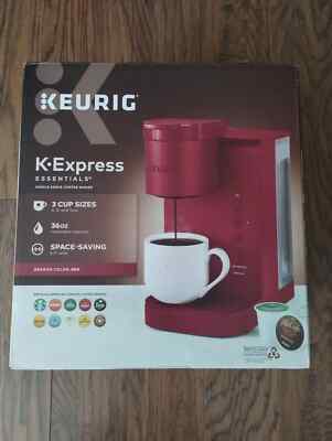 Keurig K-Express Essentials, Single Serve K-Cup Pod Coffee Maker | RED