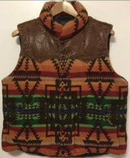 POLO Ralph Lauren Native Down Vest Leather Size XL