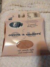 Overs  Unders Camisole Body Liner Nude Microfiber Adjustable Straps New Lg 411